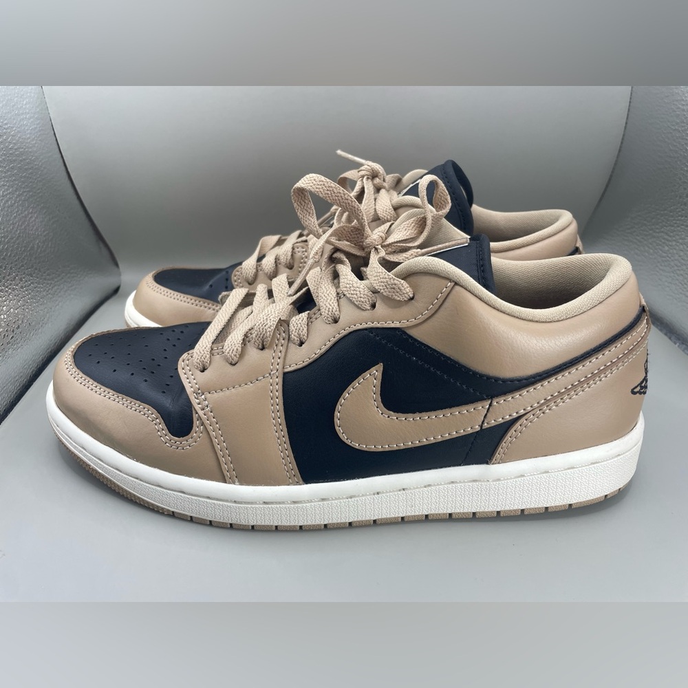 Nike Air Jordan 1 Low Desert Womens 9 Brown Black DC0774-201 EUC